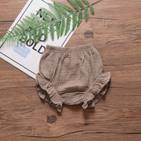 Infant Kids Harem Pants Cotton Linen Shorts Newborn Baby Boys Girls Short Trousers PP Pants Diaper Covers Bloomers 0-24 months