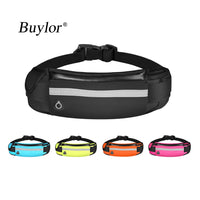 Buylor Sports Waist Pack Women Men Running Belt Waist Bag Waterproof Fanny Pack Wallet Men Pouch Belt Portable Phone Holder Gym
