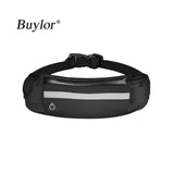 Buylor Sports Waist Pack Women Men Running Belt Waist Bag Waterproof Fanny Pack Wallet Men Pouch Belt Portable Phone Holder Gym