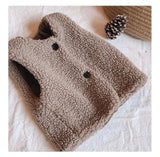 HoneyCherry Children&#39;s Double Vest  Baby Vest girl And boy Plush Vest Baby Girl Winter Clothes Toddler Girl Vest