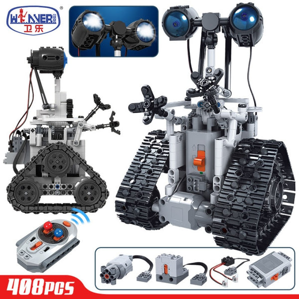 ERBO Creative Technical Remote Control Electric Intelligent Robot Building Blocks MOC RC Robot Bricks Toys For Children
