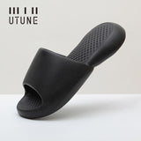 UTUNE Men&#39;s Slippers Indoor Shoes For Man Soft Summer EVA Sandals Mute Non-slip Women Fish Slides Bathroom zapatillas de casa