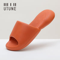 UTUNE Men&#39;s Slippers Indoor Shoes For Man Soft Summer EVA Sandals Mute Non-slip Women Fish Slides Bathroom zapatillas de casa