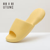 UTUNE Men&#39;s Slippers Indoor Shoes For Man Soft Summer EVA Sandals Mute Non-slip Women Fish Slides Bathroom zapatillas de casa