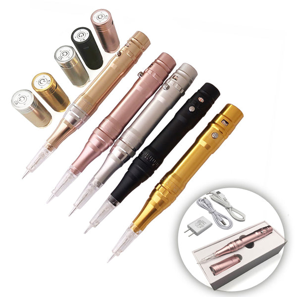 5 Colors Best Quality Wireless Permanent Makeup Tattoo Machine Microblading Rechargeable Eyebrows Tattoo Pen