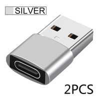 2pcs USB C Adapter OTG Type C to USB Adapter Type-C OTG Adapter Cable For iPhone 13 12 Pro Max For airpods 2 3 phone USB Adapter