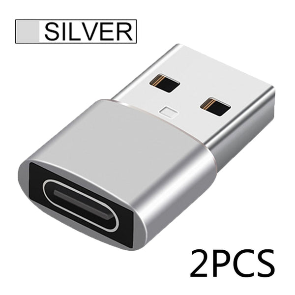 2pcs USB C Adapter OTG Type C to USB Adapter Type-C OTG Adapter Cable For iPhone 13 12 Pro Max For airpods 2 3 phone USB Adapter