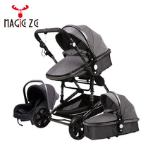 Poussette Stroller 3 in 1 Portable Travel Baby Carriage Folding Prams Aluminum Frame High Landscape Car for Newborn  Babyboomer
