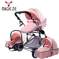 Poussette Stroller 3 in 1 Portable Travel Baby Carriage Folding Prams Aluminum Frame High Landscape Car for Newborn  Babyboomer