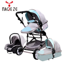 Poussette Stroller 3 in 1 Portable Travel Baby Carriage Folding Prams Aluminum Frame High Landscape Car for Newborn  Babyboomer