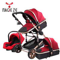 Poussette Stroller 3 in 1 Portable Travel Baby Carriage Folding Prams Aluminum Frame High Landscape Car for Newborn  Babyboomer