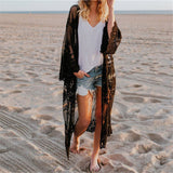 2022 Lace Beach Pareo Beachwear Swim suit Cover up Playa Pareo Tunics for Beach Kimono Swimwear Women Lace Beach Dress #Q767