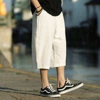 Men Harajuku Harem Pants 2022 New Mens Summer Cotton Linen Joggers Pants Male Vintage Chinese Style Sweatpants Fashions