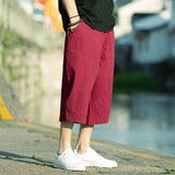Men Harajuku Harem Pants 2022 New Mens Summer Cotton Linen Joggers Pants Male Vintage Chinese Style Sweatpants Fashions