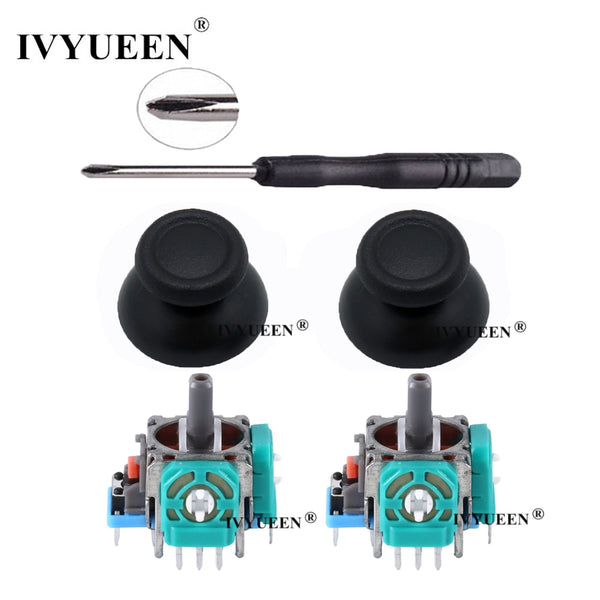 IVYUEEN 3D Analog Joystick Sensor Module Potentiometer Thumb Stick for Sony PlayStation 4 PS4 Pro Slim Controller Repair Parts