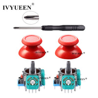 IVYUEEN 3D Analog Joystick Sensor Module Potentiometer Thumb Stick for Sony PlayStation 4 PS4 Pro Slim Controller Repair Parts