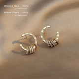 2020 new classic Roman digital round Stud Earrings with Simple needle South Korean women&#39;s jewelry temperament party Earrings