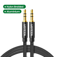 Ugreen Aux Cable Jack 3.5mm Audio Cable for iPhone 3.5 mm Male Cable Aux for Computer Headphone Xiaomi Laptop Car 3.5 Jack Cable