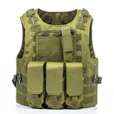 USMC Airsoft Military Tactical Vest Molle Combat Assault Plate Carrier Tactical Vest 7 Colors CS Outdoor Clothing Hunting Vest