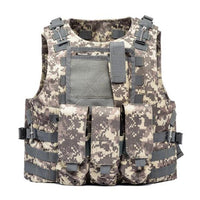 USMC Airsoft Military Tactical Vest Molle Combat Assault Plate Carrier Tactical Vest 7 Colors CS Outdoor Clothing Hunting Vest