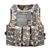 USMC Airsoft Military Tactical Vest Molle Combat Assault Plate Carrier Tactical Vest 7 Colors CS Outdoor Clothing Hunting Vest