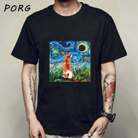 Shiba Inu Japanese Printed Funny Men/Women Tshirt Anime Shirt Oversized Clothes O-Neck Funny T Shirts for Men Tops Tees 2021