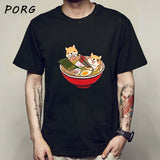 Shiba Inu Japanese Printed Funny Men/Women Tshirt Anime Shirt Oversized Clothes O-Neck Funny T Shirts for Men Tops Tees 2021