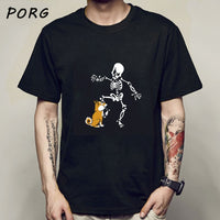 Shiba Inu Japanese Printed Funny Men/Women Tshirt Anime Shirt Oversized Clothes O-Neck Funny T Shirts for Men Tops Tees 2021