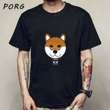 Shiba Inu Japanese Printed Funny Men/Women Tshirt Anime Shirt Oversized Clothes O-Neck Funny T Shirts for Men Tops Tees 2021