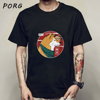 Shiba Inu Japanese Printed Funny Men/Women Tshirt Anime Shirt Oversized Clothes O-Neck Funny T Shirts for Men Tops Tees 2021