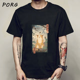Shiba Inu Japanese Printed Funny Men/Women Tshirt Anime Shirt Oversized Clothes O-Neck Funny T Shirts for Men Tops Tees 2021