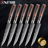 XITUO Kitchen Chef Knives Set High Carbon Stainless Steel Sharp Boning Steak Knife Slicing Santoku Chef knife Cooking Tool