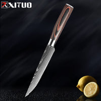 XITUO Kitchen Chef Knives Set High Carbon Stainless Steel Sharp Boning Steak Knife Slicing Santoku Chef knife Cooking Tool