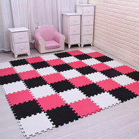 mei qi cool baby EVA Foam Play Puzzle Mat for kids Interlocking Exercise Tiles Floor Carpet Rug,Each 29X29X0.8cm playmat