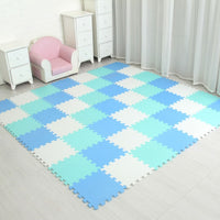 mei qi cool baby EVA Foam Play Puzzle Mat for kids Interlocking Exercise Tiles Floor Carpet Rug,Each 29X29X0.8cm playmat
