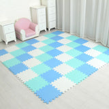 mei qi cool baby EVA Foam Play Puzzle Mat for kids Interlocking Exercise Tiles Floor Carpet Rug,Each 29X29X0.8cm playmat