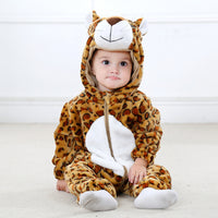 Baby Cartoon Romper Newborn Hooded Infant Clothing Boy Girl Pajamas Animal Onesie Jumpsuit Unicorn Costume Flannel Baby Rompers