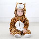 Baby Cartoon Romper Newborn Hooded Infant Clothing Boy Girl Pajamas Animal Onesie Jumpsuit Unicorn Costume Flannel Baby Rompers