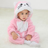 Baby Cartoon Romper Newborn Hooded Infant Clothing Boy Girl Pajamas Animal Onesie Jumpsuit Unicorn Costume Flannel Baby Rompers
