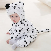 Baby Cartoon Romper Newborn Hooded Infant Clothing Boy Girl Pajamas Animal Onesie Jumpsuit Unicorn Costume Flannel Baby Rompers