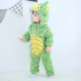 Baby Cartoon Romper Newborn Hooded Infant Clothing Boy Girl Pajamas Animal Onesie Jumpsuit Unicorn Costume Flannel Baby Rompers