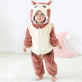 Baby Cartoon Romper Newborn Hooded Infant Clothing Boy Girl Pajamas Animal Onesie Jumpsuit Unicorn Costume Flannel Baby Rompers