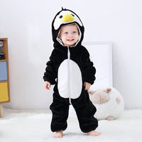 Baby Cartoon Romper Newborn Hooded Infant Clothing Boy Girl Pajamas Animal Onesie Jumpsuit Unicorn Costume Flannel Baby Rompers