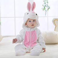 Baby Cartoon Romper Newborn Hooded Infant Clothing Boy Girl Pajamas Animal Onesie Jumpsuit Unicorn Costume Flannel Baby Rompers