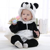 Baby Cartoon Romper Newborn Hooded Infant Clothing Boy Girl Pajamas Animal Onesie Jumpsuit Unicorn Costume Flannel Baby Rompers