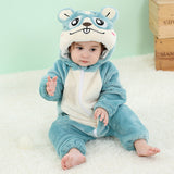 Baby Cartoon Romper Newborn Hooded Infant Clothing Boy Girl Pajamas Animal Onesie Jumpsuit Unicorn Costume Flannel Baby Rompers
