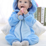 Baby Cartoon Romper Newborn Hooded Infant Clothing Boy Girl Pajamas Animal Onesie Jumpsuit Unicorn Costume Flannel Baby Rompers