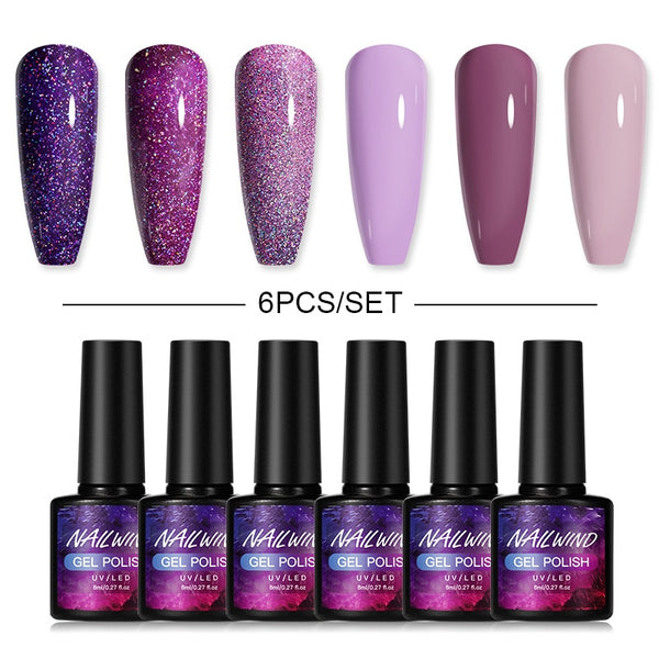 Gel Nail Polish Set NAILWIND Gel Polish Set Nail kits Semi Permanent Varnish Nail Polish Manicure set Gel Polish Gel Nail kits