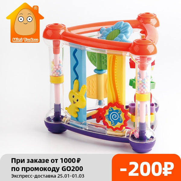 Toys For Baby 0-12 Months Activity Play Cube Infant Development Educational Hanging Toys Newborn Rattle Toy New Born Boy Girl