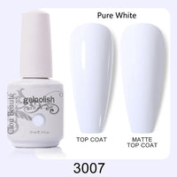 Clou Beaute 64 Colors Gel Nail Polish White Gel Polish UV Nail Base Top Matte Gel Soak Off UV Varnish Gel Paint 15ml Nail Art